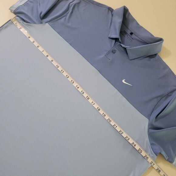 Nike Men's Blue Golf Tech Sport Dri-FIT® Polo - Picture 4 of 12